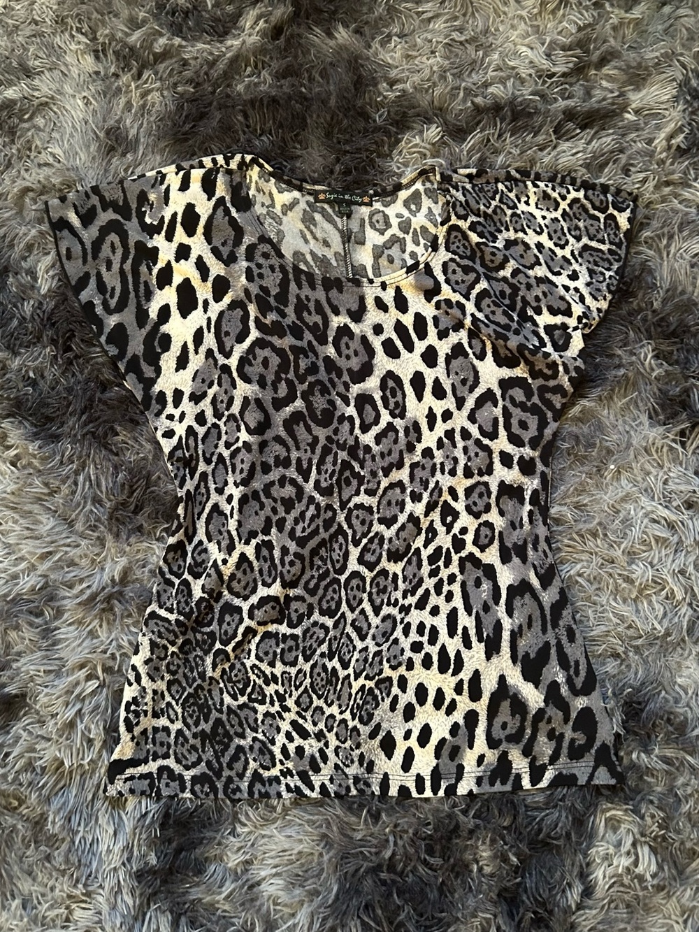 Suzie In The City Leopard Print Blouse